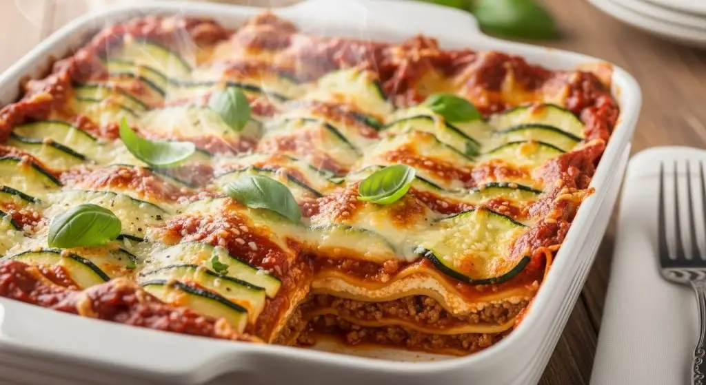 Lasanha de Abobrinha com Carne Moída
