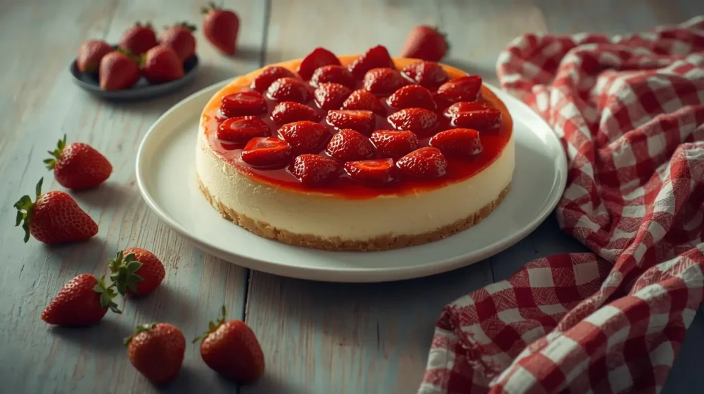 Cheesecake de Morango Fácil e Rápido