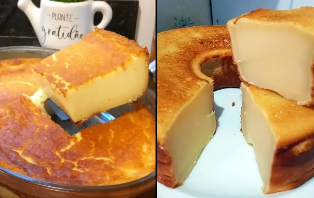 Bolo mole com leite condensado