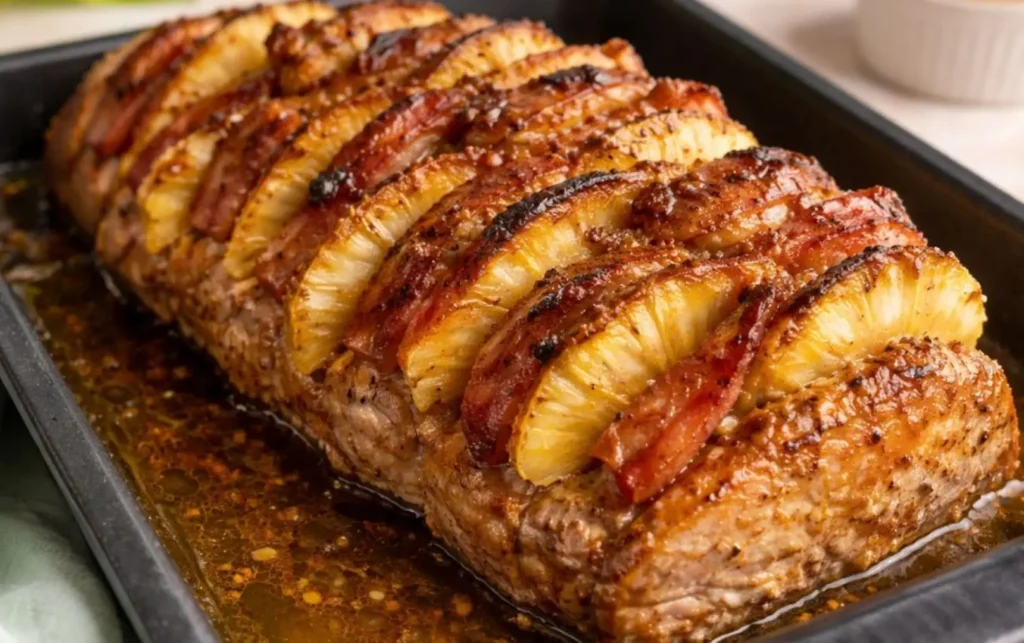 Lombo com Abacaxi e Bacon