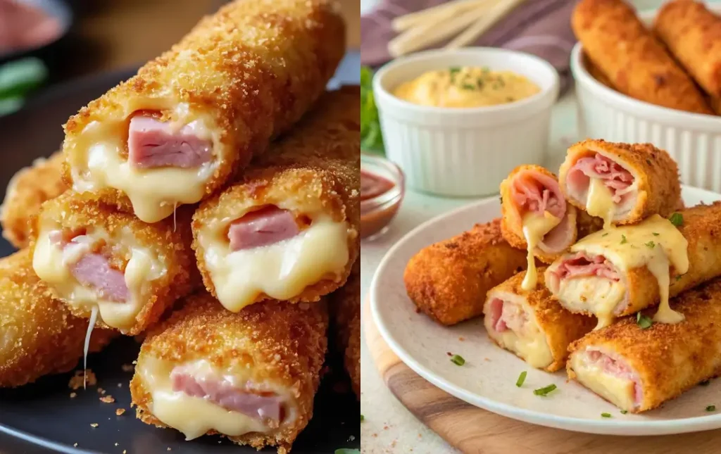 enroladinho de presunto e queijo