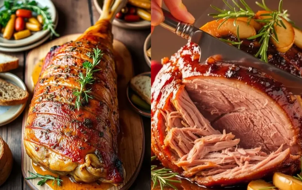 pernil assado suculento