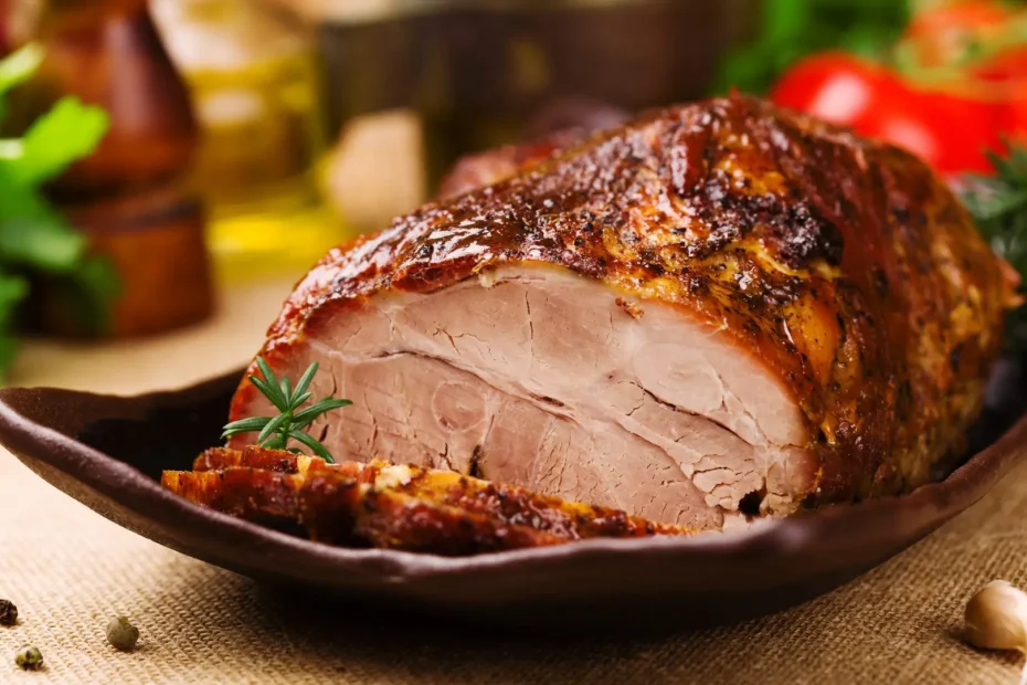 Lombo Assado Marinado no Vinho