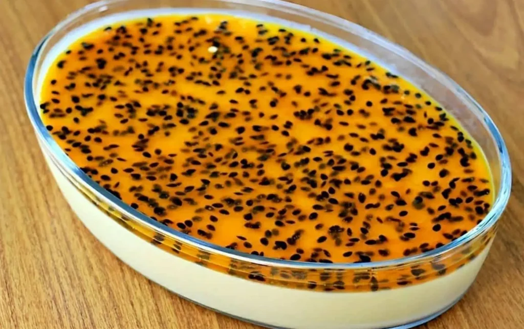 mousse de maracujá na travessa