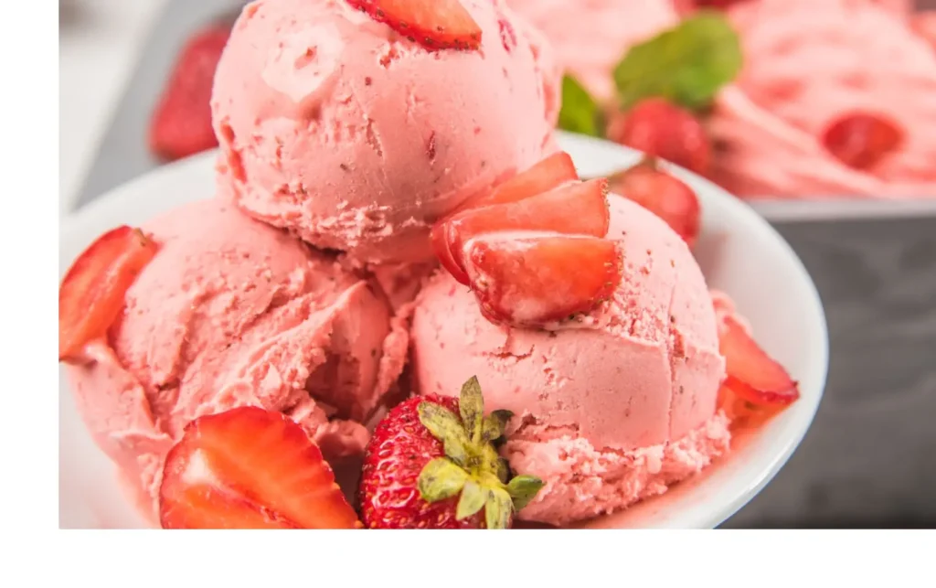 Sorvete de Morango de Liquidificador
