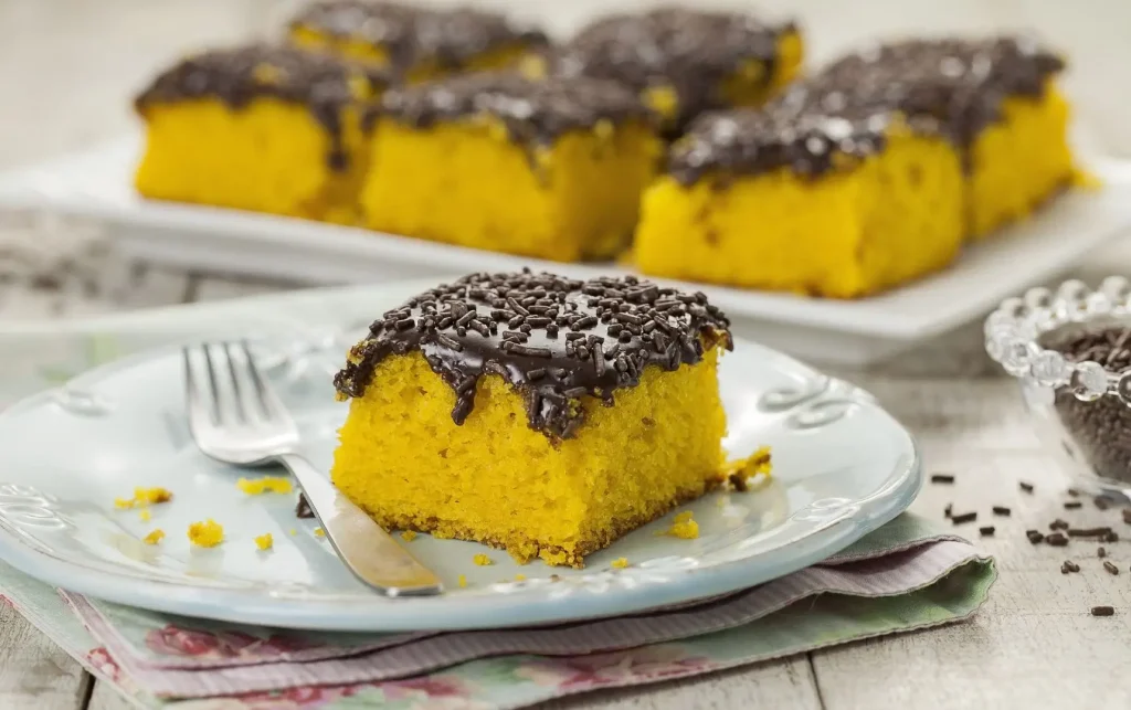 bolo de cenoura com cobertura de brigadeiro