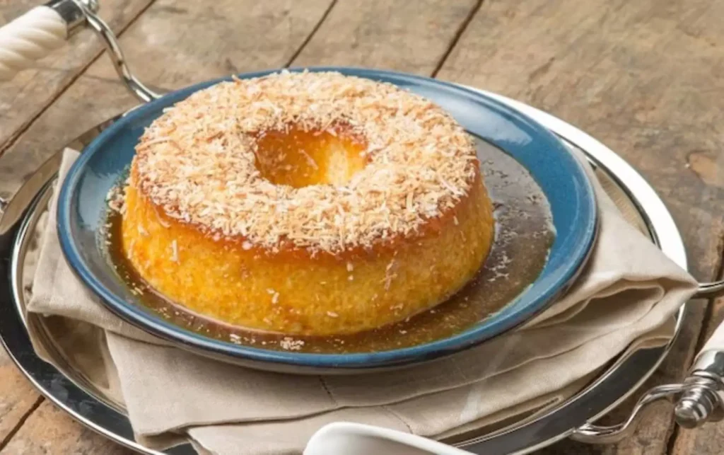 pudim de tapioca com coco