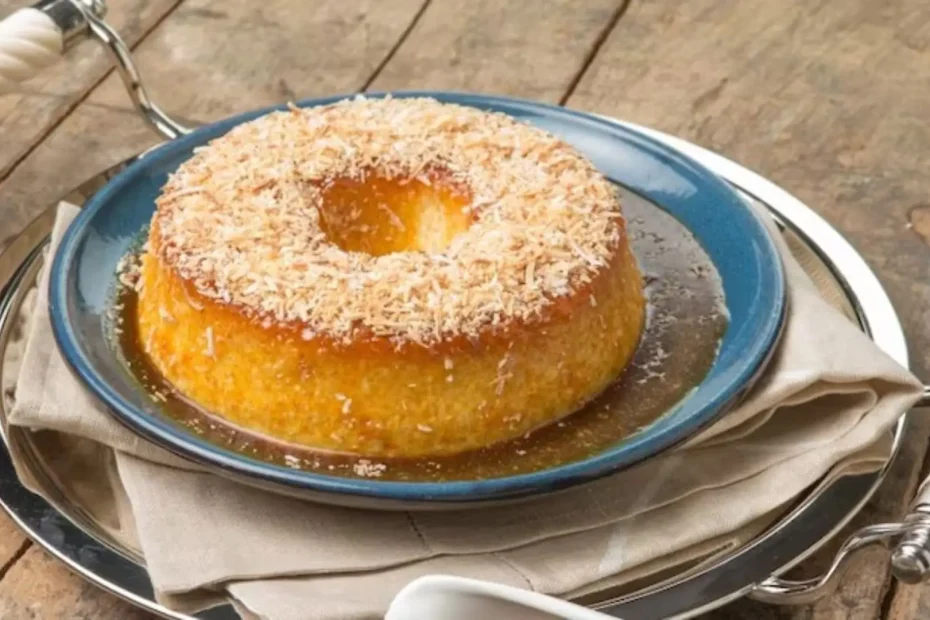 pudim de tapioca com coco