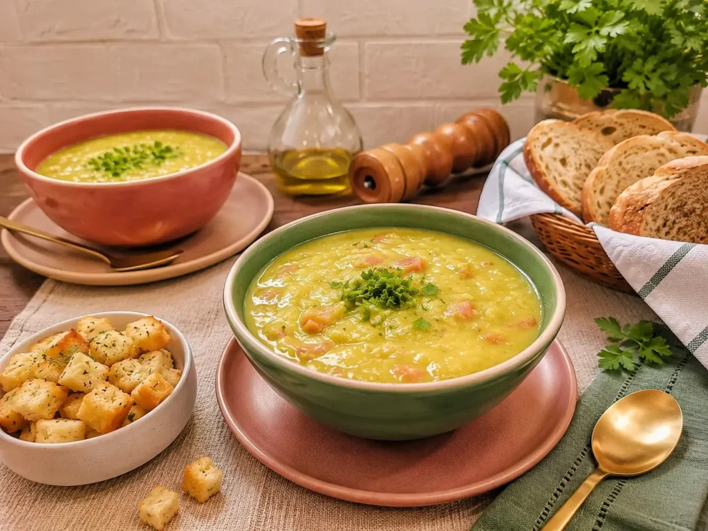 Caldo de Ervilha Simples e Rápido Receita Fáci