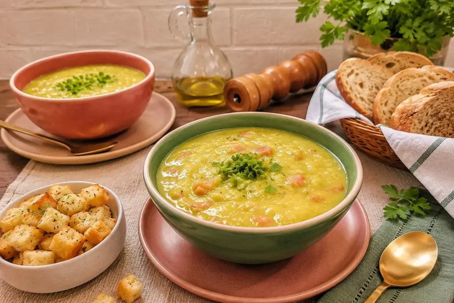 Caldo de Ervilha Simples e Rápido Receita Fáci